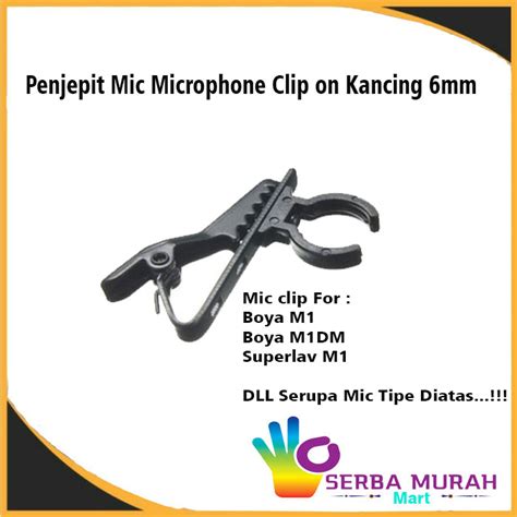 Penjepit Jepitan Jepit Mic Microphone Clip Klip On Lapel Lavalier