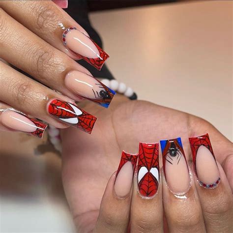 Spider Man Nail Idea Nailedbytatix Marvel Nails Gel Nails Pretty