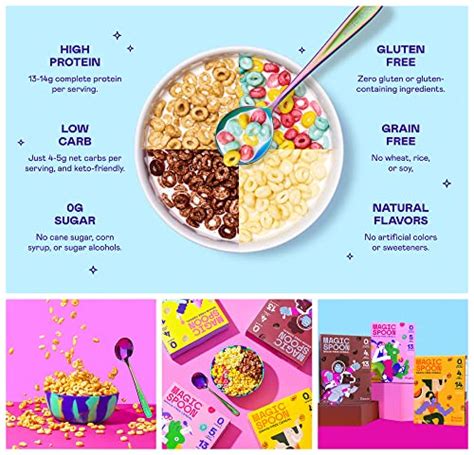 Magic Spoon Cereal Variety 4 Pack Of Cereal Keto And Low Carb Lifestyles I Gluten And Grain Free