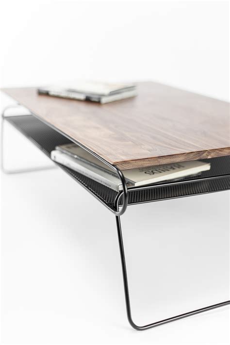 Walnut coffee table on Behance