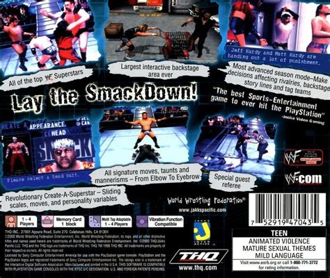 Wwf Smackdown Box Shot For Playstation Gamefaqs