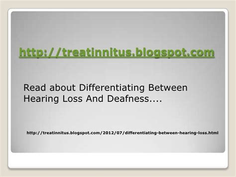 Causes of Deafness and Hearing Loss