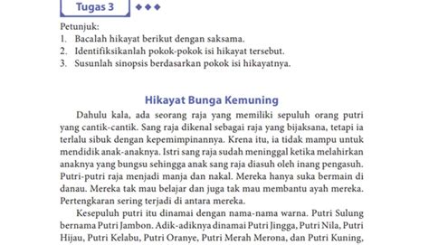 Kunci Jawaban Bahasa Indonesia Kelas 10 Halaman 116 Hikayat Bunga