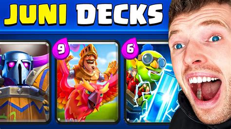 Top 5 Beste Decks Im Juni Update 🏆🥇 Einfach And Op Clash Royale Deutsch Youtube