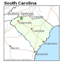 Boiling Springs Sc Map - Virgin Islands Map