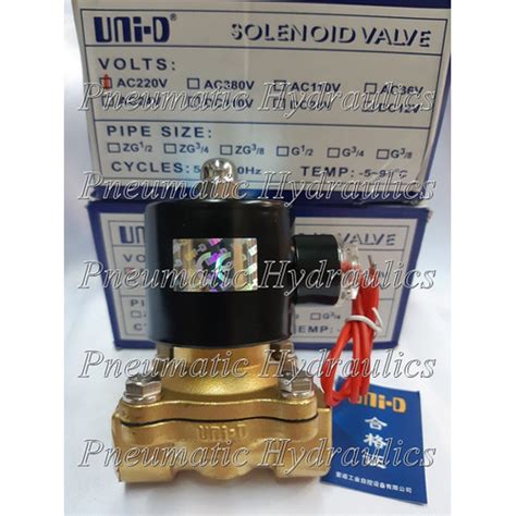 Jual UNI D SOLENOID VALVE 1 2 Inch Water UNID UW15 UNID UW 15 Drat 1