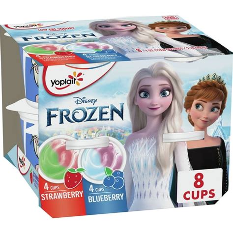 Yoplait Strawberry And Blueberry Low Fat Kids Yogurt Pack 8 Yogurt Cups