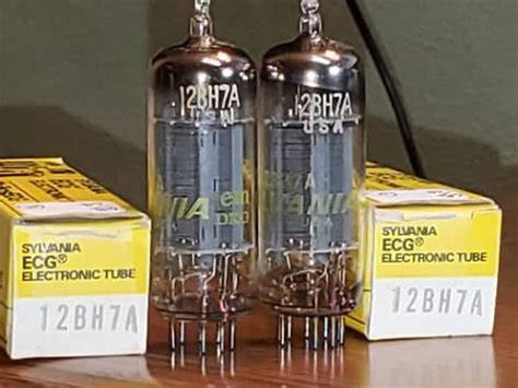 Bh A Nos Nib Sylvania Matched Pair Tube Lot Reverb