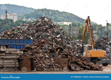 scrap metal crane  port stock photography cartoondealercom
