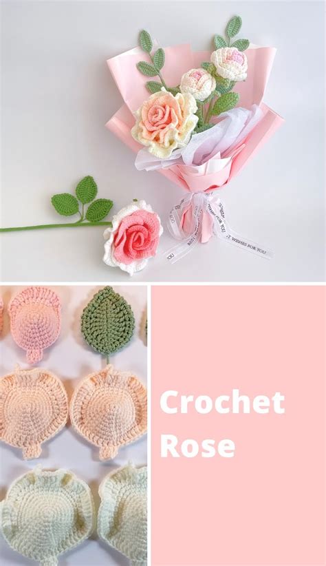 Unleash Your Creativity With Crocheted Rose Bouquets Tutorials And More