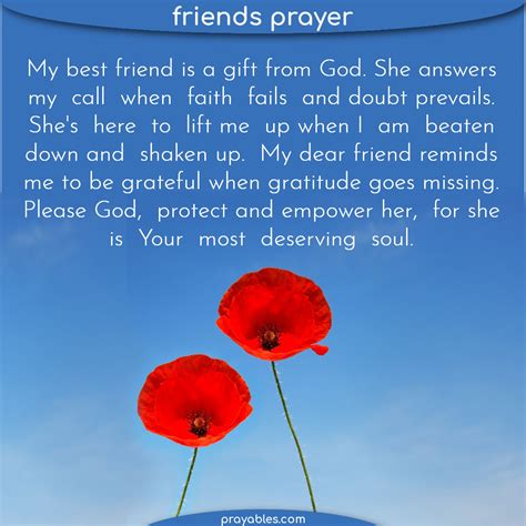 Prayer: For Best Friends - Prayables