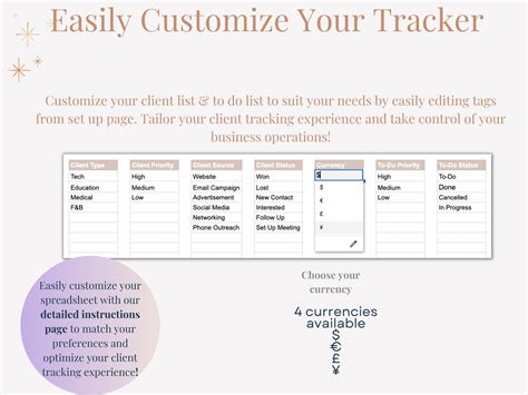 Client Tracker Google Sheets Template, Task Manager, to Do Calendar ...