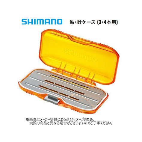 シマノ 鮎・針ケース 3・4本用 釣り用品・仕掛け収納・サイズシール付鮎釣り クリアオレンジ Cs 015i Ym