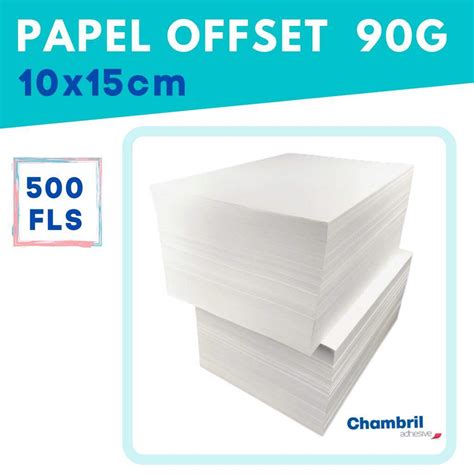 Offset Chambril G X Cm Fls Papel Branco Sulfite Arquivos