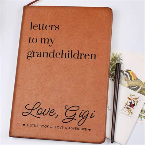 Letters to My Grandchildren - Lined Keepsake Journal with Personalized ...