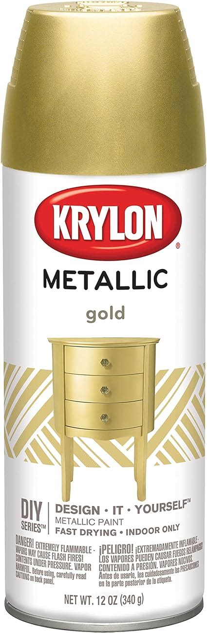 KRYLON DIVERSIFIED BRANDS K01706 Krylon Spray Paint Gold 12 Ounce