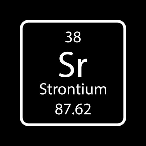 Strontium Symbol Chemical Element Of The Periodic Table Vector Illustration 12578658 Vector