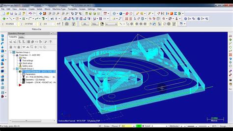 Mastercam Tutorial Mill D Advanced Step Youtube