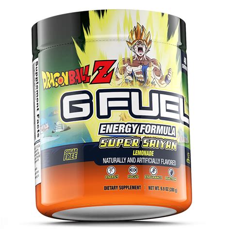 G Fuel X Dbz Super Saiyan Energy Tub