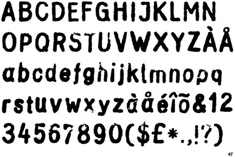 Ink Stamp Font