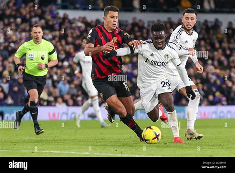 Wilfried Gnonto 29 Of Leeds United In Action During The Premier League Match Leeds United Vs