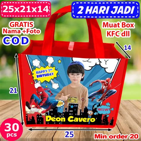 Tas Ulang Tahun Anak Spiderman Tas Ultah Spiderman Murah Lazada