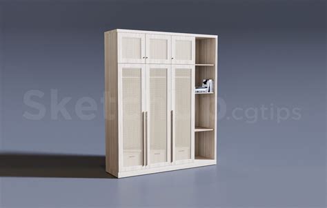 9444 Free Sketchup Wardrobe Model Download