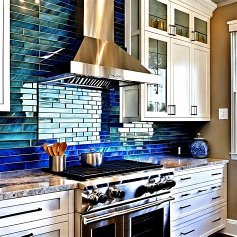 large tile backsplash ideas unique kitchen space designs