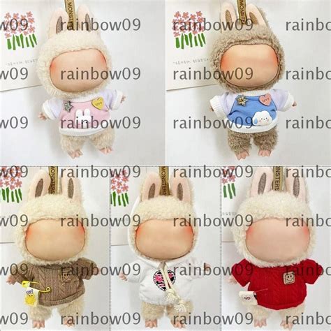 RAINBOW09 Doll Clothes Handmade Labubu Time To Chill Filled Labubu