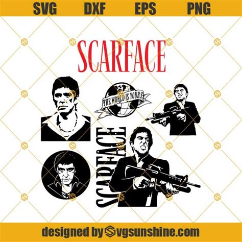 Scarface Svg Scarface Bundle Svg Scarface Movie Svg Scarface Logo