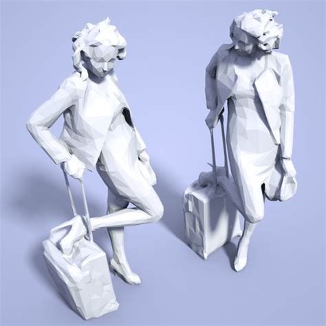 Girl Low Poly Sculpture 3d Model 3d Printable Cgtrader