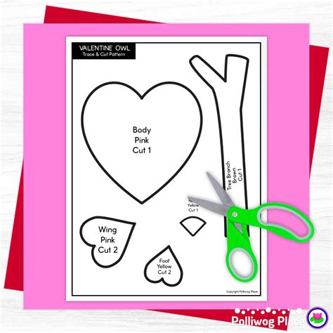 Valentine Owl Craft Activity Polliwog Place