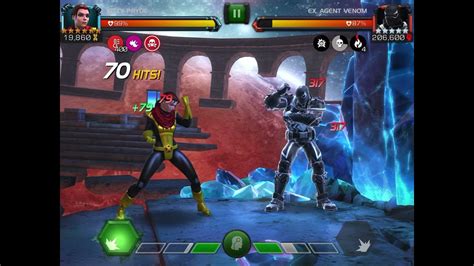 Kitty Pryde 6 Rank 2 Solo Of Labyrinth Of Legends Agent Venom Mcoc Youtube