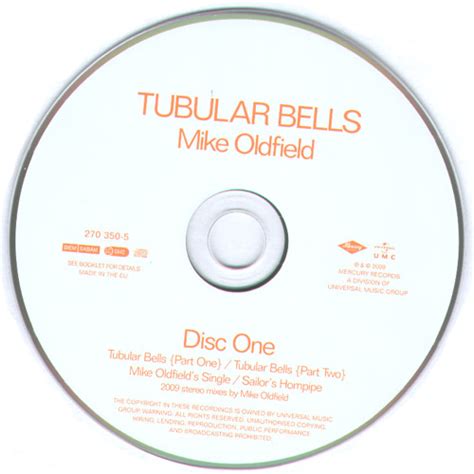 Tubular Bells Universal Music Cd Mike Oldfield Worldwide Discography