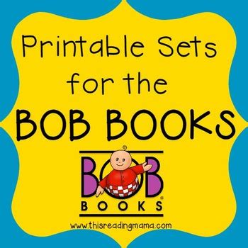 BOB Books Printables by This Reading Mama | TPT