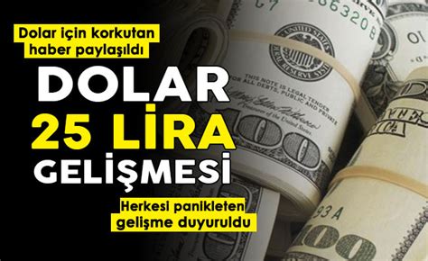 Dolar I In Korkutan Haber Geldi Dolar Kuru Lira Geli Mesi Herkesi