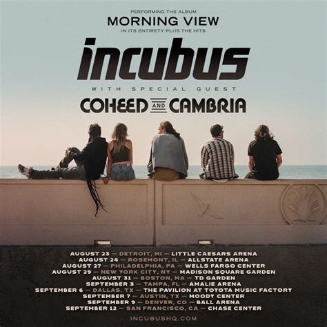 Incubus Announces Tour To Perform Entire Morning View Album See