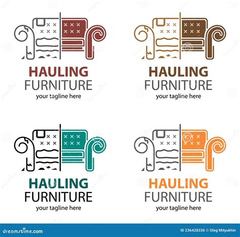 Hauling Or Restore Furniture Logo In Four Color Mode Fixing Furniture