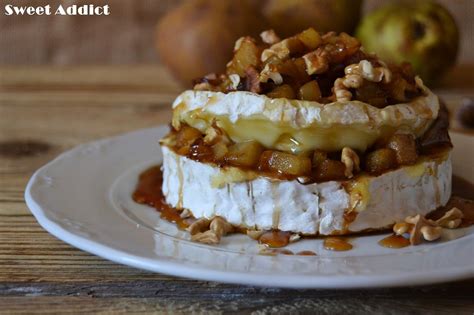 Queso Camembert Al Horno Con Pera Y Nueces