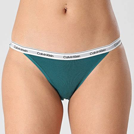 Calvin Klein Culotte Femme Bikini Qd E Bleu P Trole