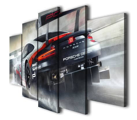 Porsche Rsr Sport Car Canvas Wall Art Framed Print Car Etsy