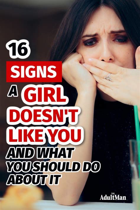 16 Signs A Girl Doesn T Like You And What You Should Do Next Artofit