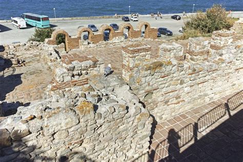 Ruins Of Ancient Church Of The Holy Mother Eleusa In The Town Of