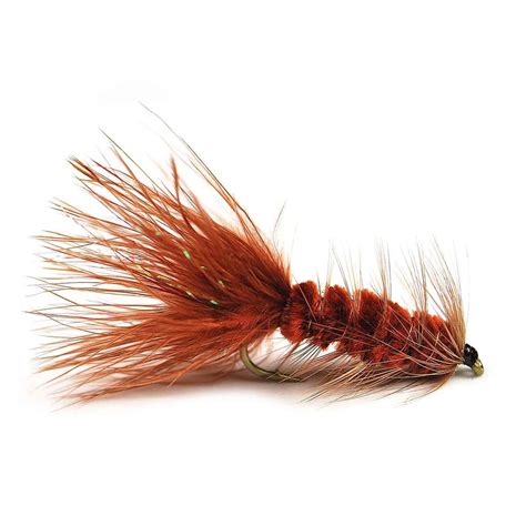 6pcs Aventik Wooly Bugger Brown Flies Dry Trout Fly Flies Various Size