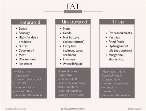 Types of Fat: A Comprehensive Guide