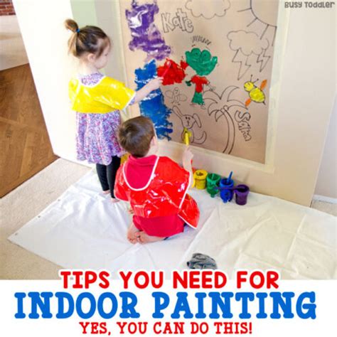 Indoor Painting Activities with Kids - Tips and Tricks from Busy Toddler