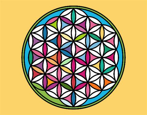 Disegno Mandala Fiore Di Vita Colorato Da Utente Non Registrato Il