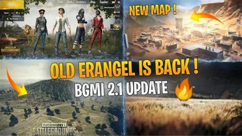 2 1 UPDATE FINALLY OLD ERANGEL ADDED BGMI 2 1 UPDATE NEW FEATURES LD