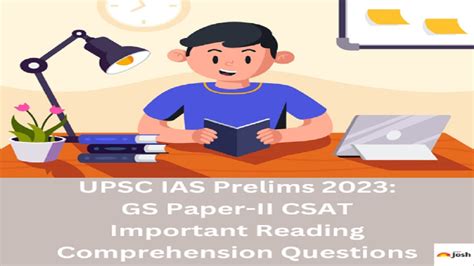 Upsc Ias Prelims 2023 Gs Paper Ii Csat Important Reading Comprehension Questions