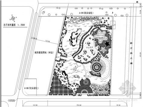 城市广场cad平面图 园林景观节点详图 筑龙园林景观论坛